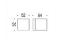 Pomolo Fisso Square d.52x52x64h CR-Cromo  Colombo Design - immagine 2