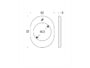 Rosetta Ovale con Sottorosetta Nylon Foro d.46,5 mm CR/Cromo | Colombo - immagine 2