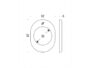 Rosetta Ovale con Sottorosetta Nylon Foro d.50 mm CR-Cromo  Colombo Design - immagine 2