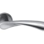Maniglia Flessa Rosetta Tonda d.50x10 Bocchetta Foro Chiave varie finiture  Colombo Design