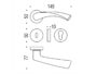 Maniglia Flessa Rosetta Tonda d.50x10 Bocchetta Foro Chiave varie finiture  Colombo Design - immagine 5