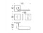 Maniglia Isy Rosetta Quadra d.50x50x6,5h Bocchetta Foro Chiave varie finiture  Colombo Design - immagine 4