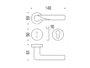 Maniglia Libra Rosetta Tonda d.50x10h Bocchetta Foro Chiave CR-Cromo  Colombo Design - immagine 3
