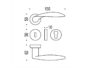 Maniglia Wing Rosetta Tonda d.50x10h Bocchetta Foro Chiave CM-Cromat  Colombo Design - immagine 2