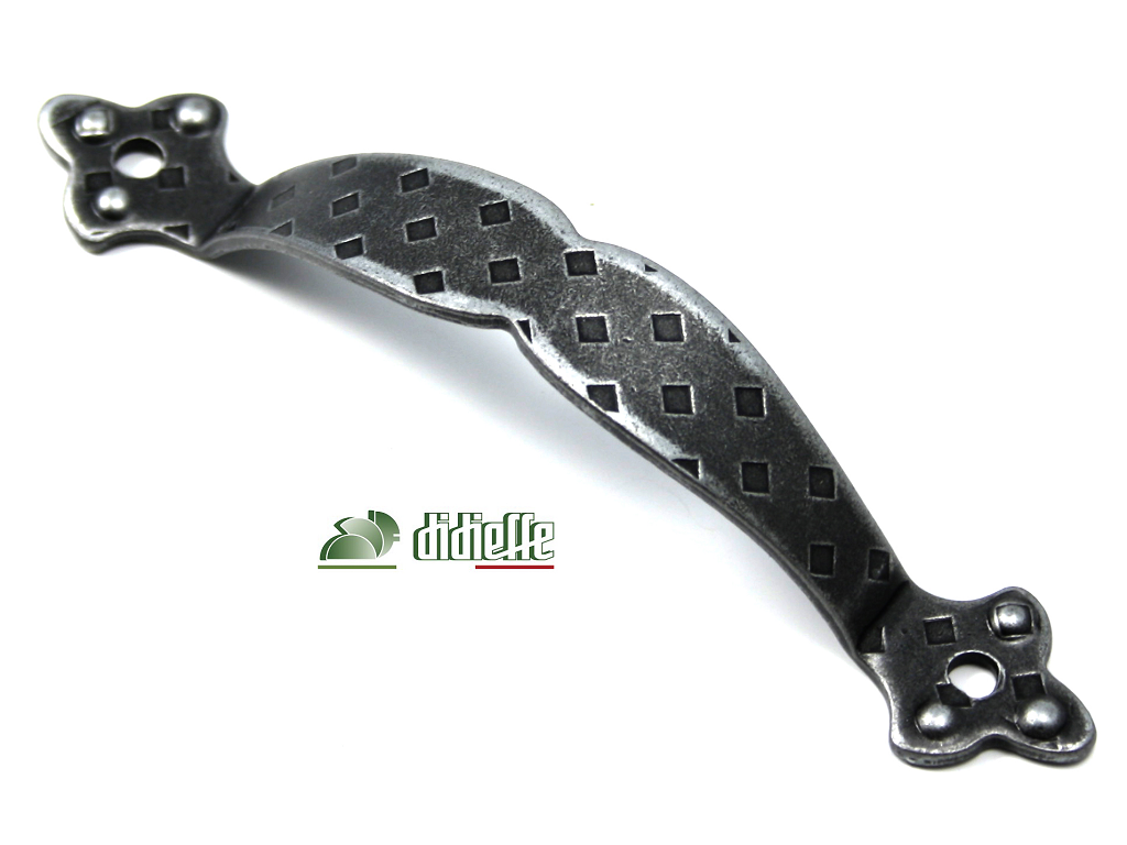 didfam0042200is.png Maniglietta Mobile Fori Esterni Tirolo Fissa mm.100x25h Fe Silver D41 Didieffe - immagine 1