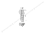 REGGITUBO LATERALE PER TUBO RETTANGOLARE LUXE d.17,5x20x65h DX-SX pz.2 VARIE FINITURE prodotto da  EMUCA - immagine 9