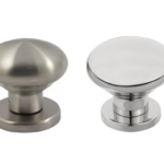 Pomolo Fisso Bombato d.70x66h Rosetta Tonda d.52x10h AISI304 Inox varie finiture | Fimet Maniglie