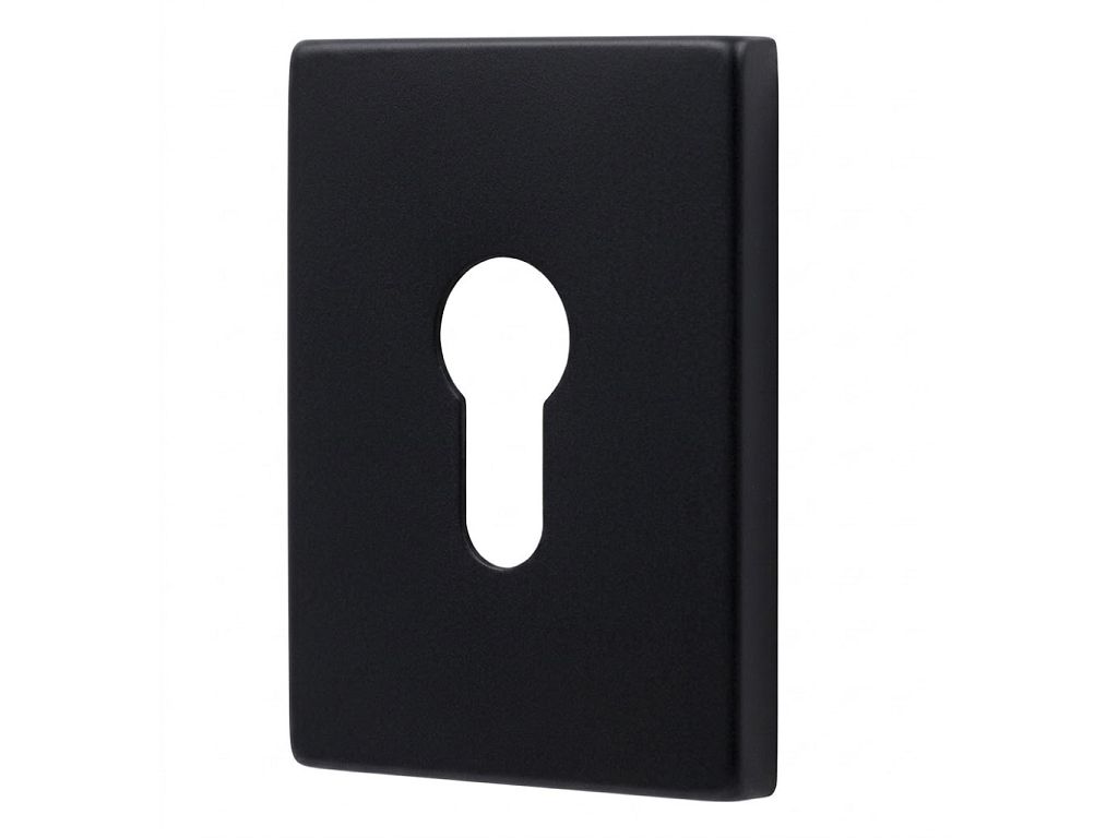 Bocchetta Rettangolare Foro Yale per Cilindro Europeo mm.62x82x5h varie finiture Fimet Maniglie - immagine 7