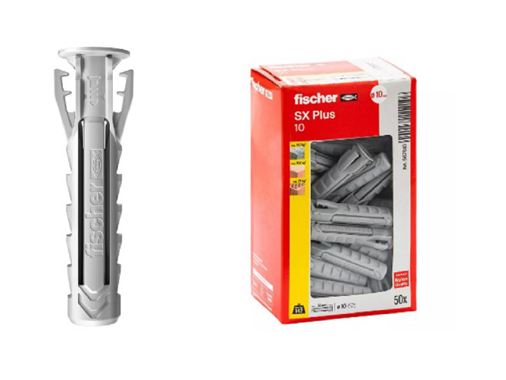 fis567610.png SX Plus Tassello Nylon con Bordo 4 Espandenti varie misure | Fischer - immagine 1