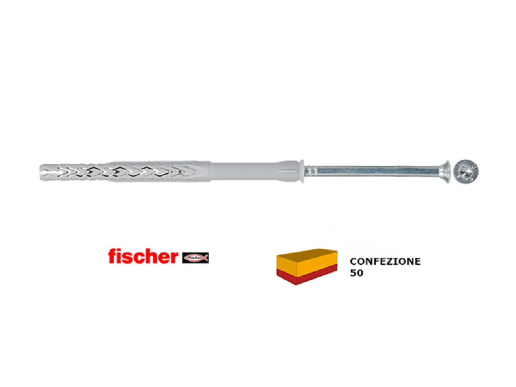fissxrl-torx.png SXRL 8x60-160mm T CE Tassello Nylon Prolungato con Vite Torx TS pz.50 | Fischer - immagine 1