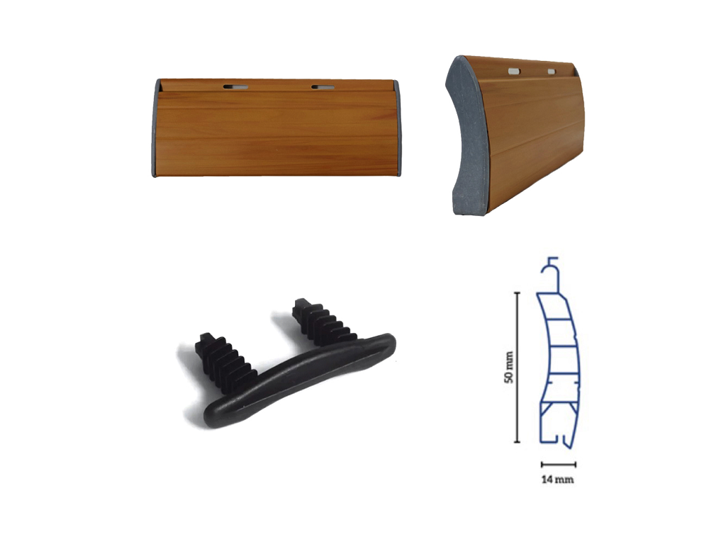 geataplatdx-sx.png Tappo Laterale per Tapparella Avvolgibile Pvc Dx-Sx - immagine 1