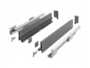 Guide per cassetti Axispro Soft close estrazione totale con Spondina Antracite A mm.84 varie lunghezze GTV