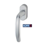 Maniglia per Finestra DK Atlanta Movimento 4 Scatti Nylon 7x35 Alluminio F1 Argento  Hoppe