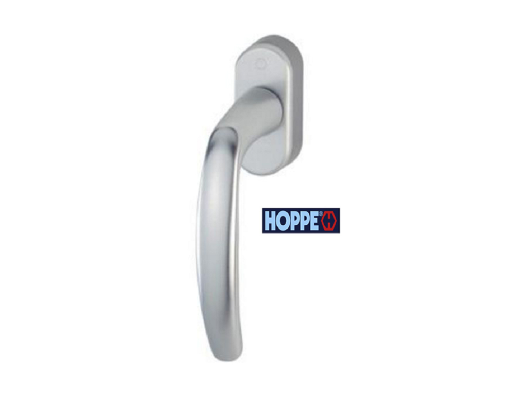 hop2210335c.png Maniglia per Finestra DK Atlanta Movimento 4 Scatti Nylon 7x35 Alluminio F1 Argento Hoppe - immagine 1