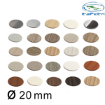 Copriforo Adesivi Spessore 0,45 mm.20 pz.15 varie finiture Italfeltri