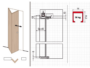 Sistema Porta A Libro Pieghevole A Battente+Binario Mt.1 Dx-Sx | Koblenz - immagine 3