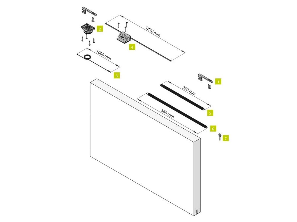 Chiusura Automatica 0880 1 New Kit Klose per Sistema Porta Scorrevole Esterno Muro   Koblenz - immagine 2