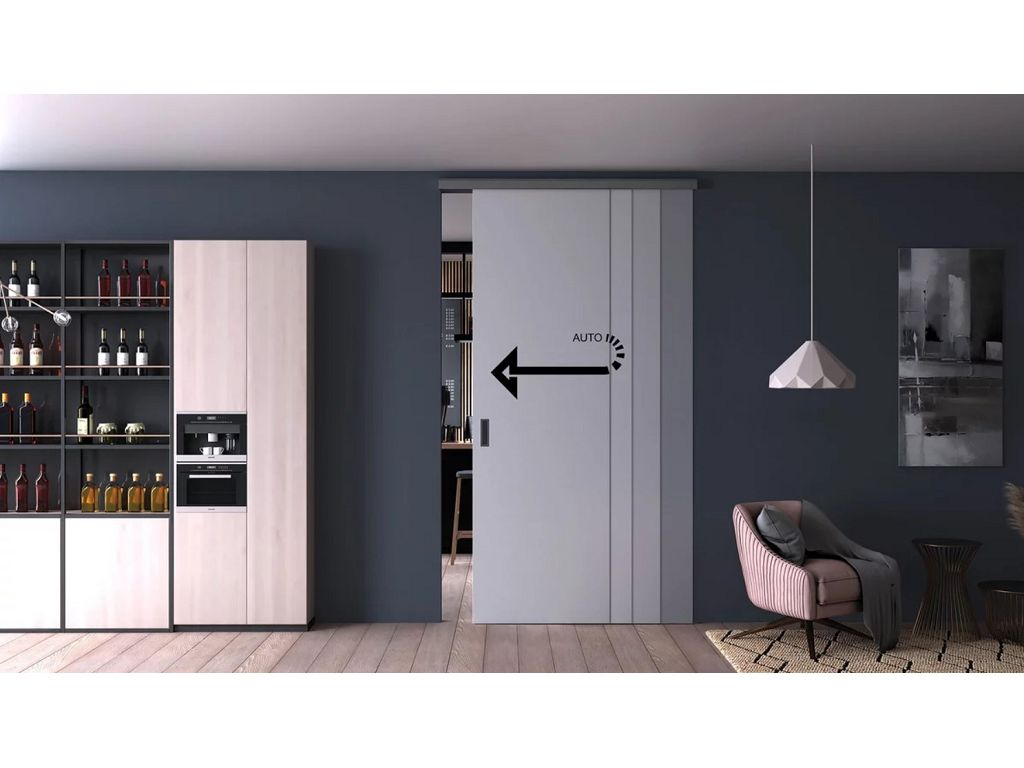 Chiusura Automatica 0880 1 New Kit Klose per Sistema Porta Scorrevole Esterno Muro   Koblenz - immagine 4