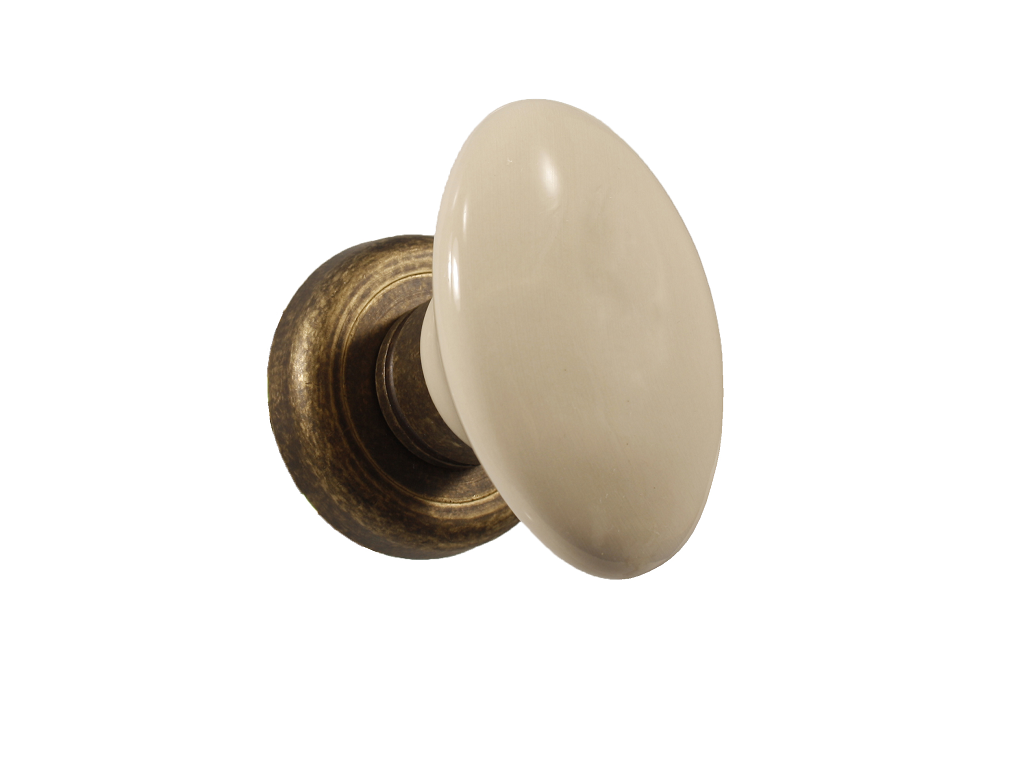 lir018pqb16.png Coppia Pomolo Girevole Venere Ovale Liscio Decentrato Rosetta Coprivite Smaltato Varie Finiture Ceramiche Liberati - immagine 1