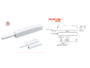 Cricchetto a Scatto M-Push Regolabile con Paracolpo  mm.89+37x15,5 | Maco - immagine 2