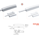 Cricchetto a Scatto M-Push Regolabile con Paracolpo  mm.89+37x15,5 | Maco