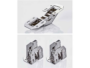 Cerniera da Applicare per Mobili a Snodi Multipli 90° mm.105x45 Zincato  |Mika - immagine 3