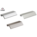 Maniglietta Mobile per Bordo Anta 3601 Interasse 96 mm.120x22x44h varie finiture | Mital