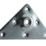 Piastra Triangolare con Rialzo Ma10 M.90x90x125 Zincato  Manart