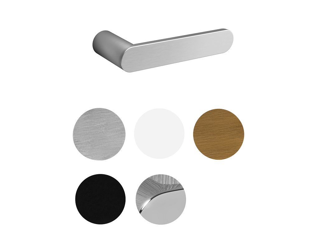pureragg.png Maniglia Pure Collezione Nuda Senza Rosetta varie finiture | Verum Italy - immagine 1
