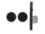 Maniglia Incasso Tonda Porta Scorrevole modello 2950-Z40 d.48/60 con Nottolino+Serratura Q8mm E50+Tirante varie finiture | Sab Serrature - immagine 3