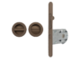 Maniglia Incasso Tonda Porta Scorrevole modello 2950-Z40 d.48/60 con Nottolino+Serratura Q8mm E50+Tirante varie finiture | Sab Serrature - immagine 2