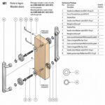 Kit Montaggio Maniglione M1 per Porta in Legno Passante Accoppiato con Rosetta  Salice Paolo