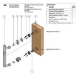 Kit Montaggio Maniglione M6 per Porta in Legno non Passante Singolo con Rosetta  Salice Paolo