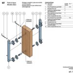 Kit Montaggio Maniglione M7 per Porta in Legno Passante Accoppiato Senza Rosetta   Salice Paolo