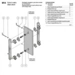 Kit Montaggio Maniglione M14 per Porta in Vetro Passante Accoppiato Senza Rosetta   Salice Paolo