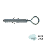 SB 12 L3 Tassello Nylon Espansione a Vite in Blister da pz.2 Prolungato con Occhiello Chiuso | Fischer