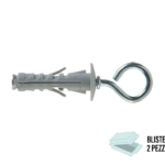 SB 12/3 Tassello Nylon Espansione a Vite in Blister da pz.2 Occhiello Chiuso | Fischer