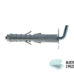 SB 12 L8 Tassello Nylon Espansione a Vite in Blister da pz.2 Prolungato Gancio Corto | Fischer