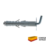 SB 12 L8 Tassello Nylon Espansione a Vite pz.50 Prolungato Gancio Corto | Fischer
