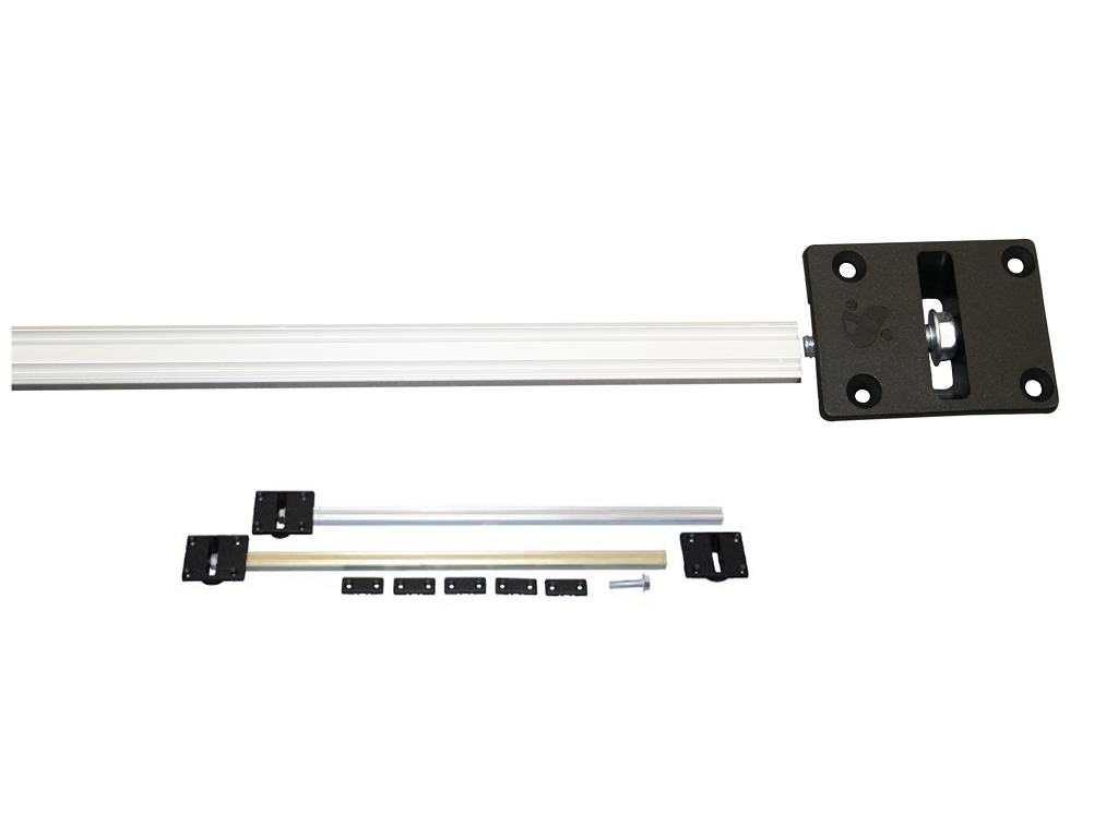 sli2530.png Raddrizza Anta In Alluminio per Ante modello Ape Argento+Agganci cm.230-300 | Sliding - immagine 1