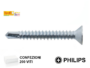 VITE AUTOPERFORANTE TSP PH2 ZINCATA IN BLISTER mm.4,8 VARIE LUNGHEZZE |  TECFI