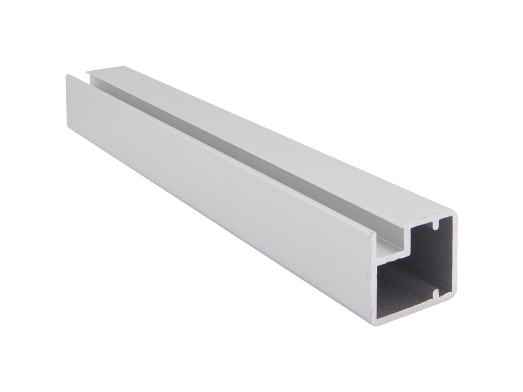 Telaio Alluminio per Anta Vetro mm.4-5 Modello Profilo Stretto mm.20,6x19 su Misura Anodizzato Naturale - immagine 6