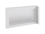 Telaio Alluminio per Anta Vetro mm.4-5 Modello Profilo Stretto mm.20,6x19 su Misura Anodizzato Naturale - immagine 5