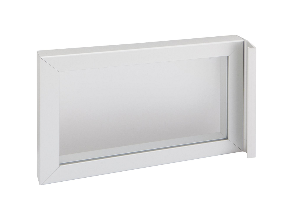 Telaio Alluminio per Anta Vetro mm.4-5 Modello Profilo Stretto mm.20,6x19 su Misura Anodizzato Naturale - immagine 5