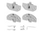 Scorribase Medio per Anta Completa Portata kg.40  Terno Scorrevoli