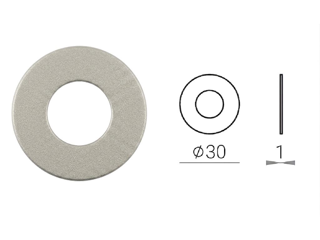 Rondella per Maniglia Collezione Nuda d.Ø 30mm varie finiture | Verum Italy - immagine 7