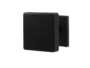 Mezzo Pomolo Girevole Flag mm.58x58 Rosetta Quadra d.50x6h SNO-Nero Opaco  Ento