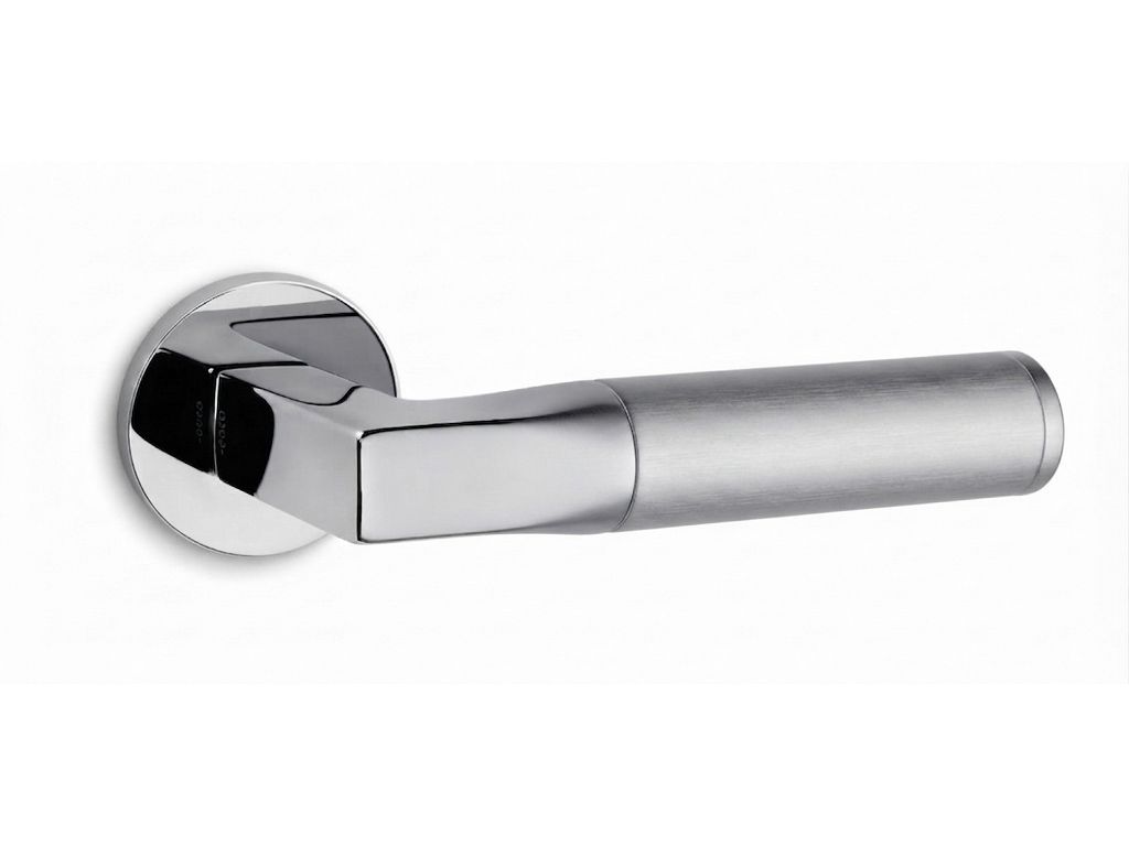 Maniglia Tube R6 Rosetta Tonda d.50x6h Bocchetta Foro Chiave varie finiture   Ento - immagine 5