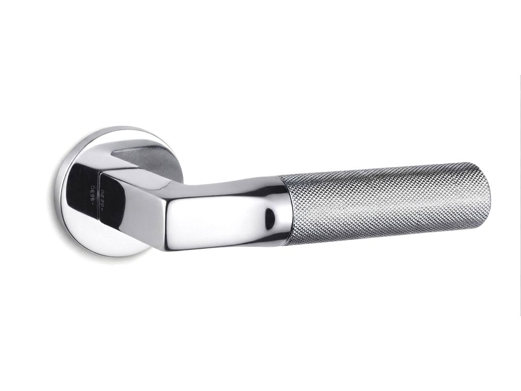 Maniglia Tube R6 Rosetta Tonda d.50x6h Bocchetta Foro Chiave varie finiture   Ento - immagine 1