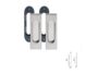 Maniglia Incasso Rettangolare Porta Scorrevole modello K403CT03 mm.40x150 Senza Foro Chiave 2A-Cromo Lucido  Comit - immagine 3